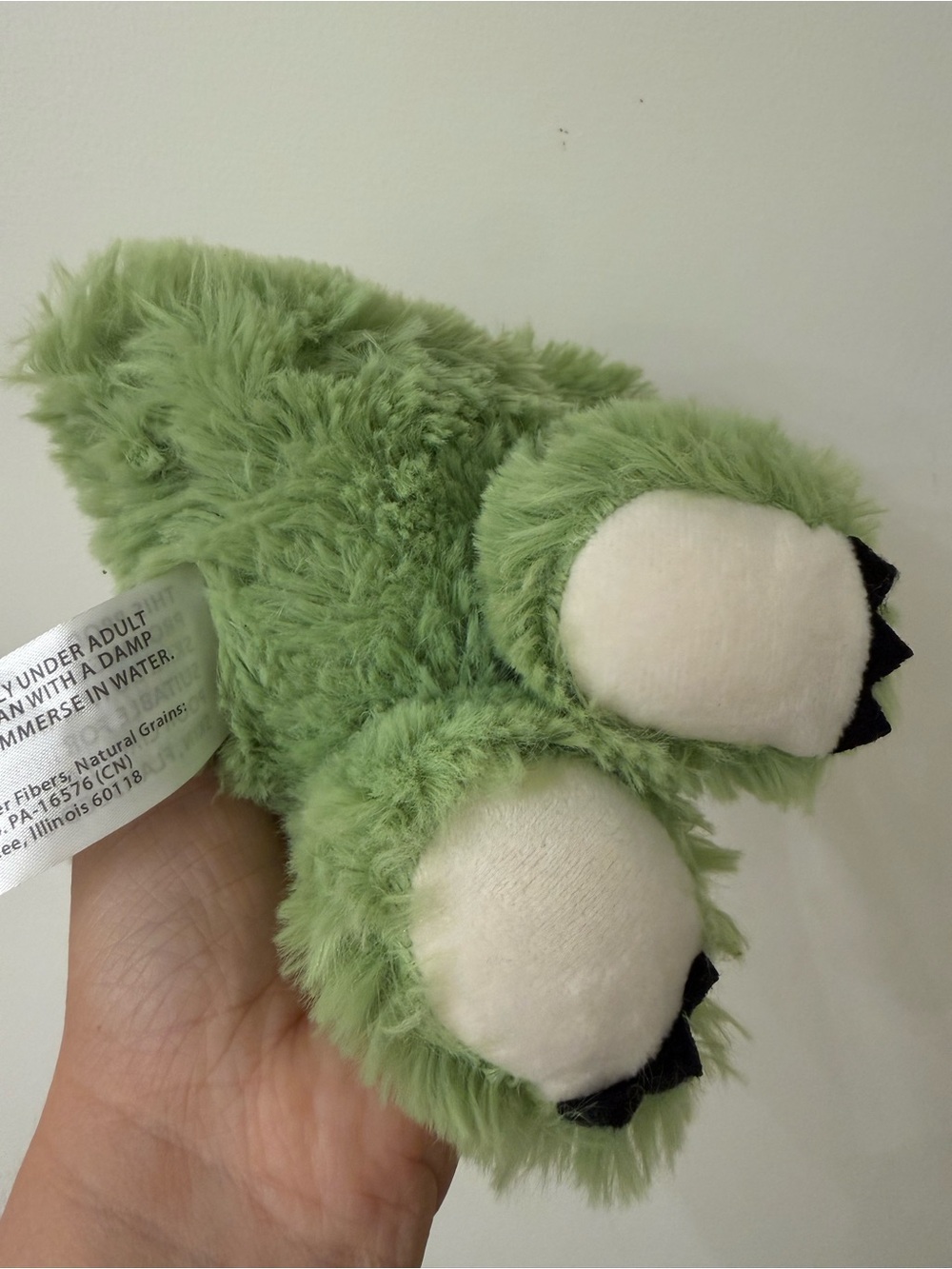 Warmies small 9in Green Dinosaur Plush Microwavable Lavender Scented - Picture 14 of 16